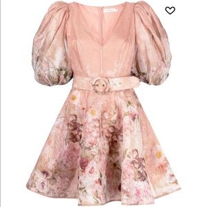 NWT Zimmermann Dancer Puff Sleeve Mini dress- READ DESCRIPTION